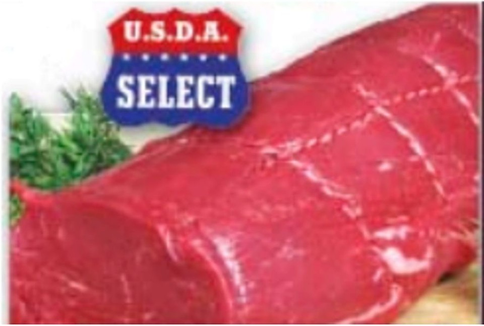 Beef Tenderloin PSMO for Filet Mignon, 5-Up, USDA Select