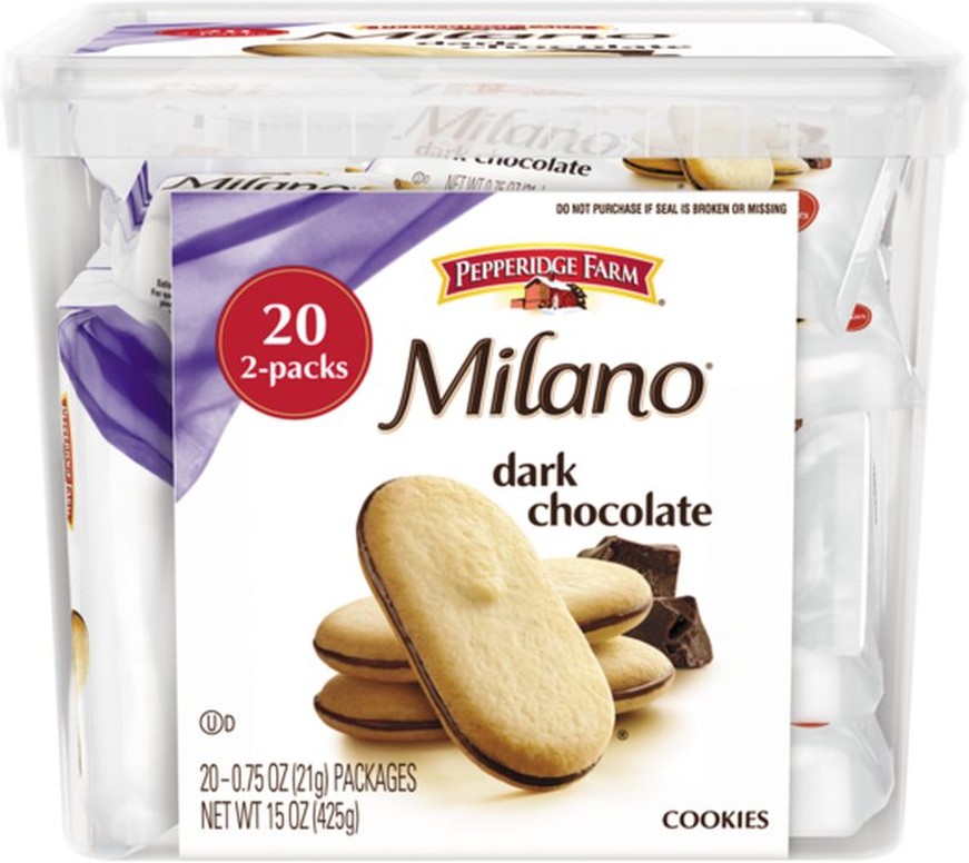 Milano Cookies Tub - 20/0.75 oz