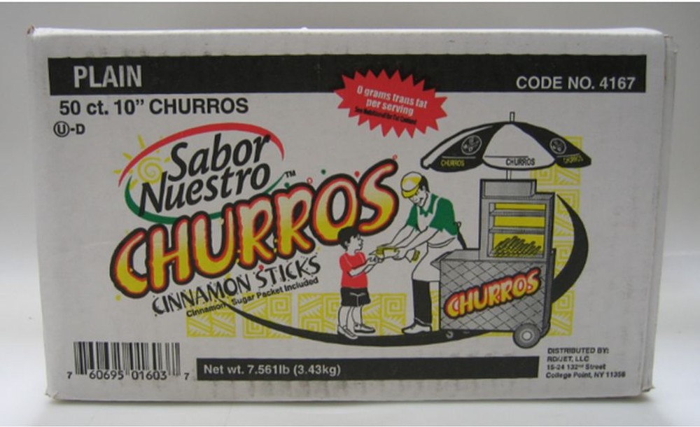 Frozen - 2oz Cinnamon & Sugar Churros, 10 inch- 50 ct