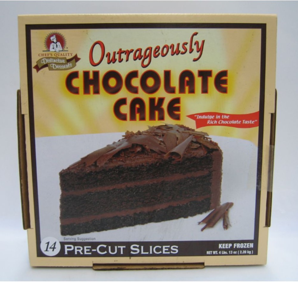 Frozen Distinctive Desserts - Outrageously Chocolate Cake - 14 slices