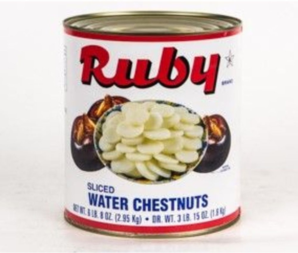 Sliced Water Chestnuts, #10 cans