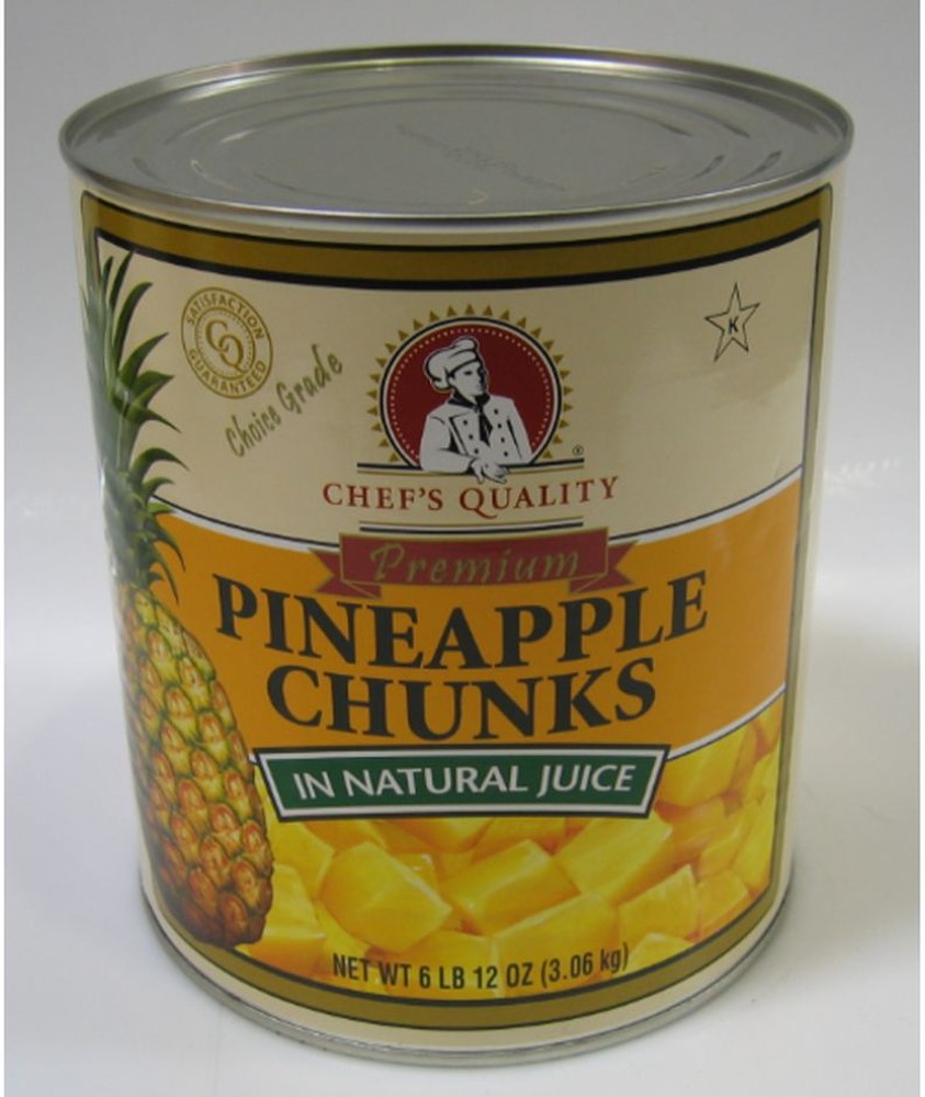 Pineapple Chunks in Natural Juice - #10 cans