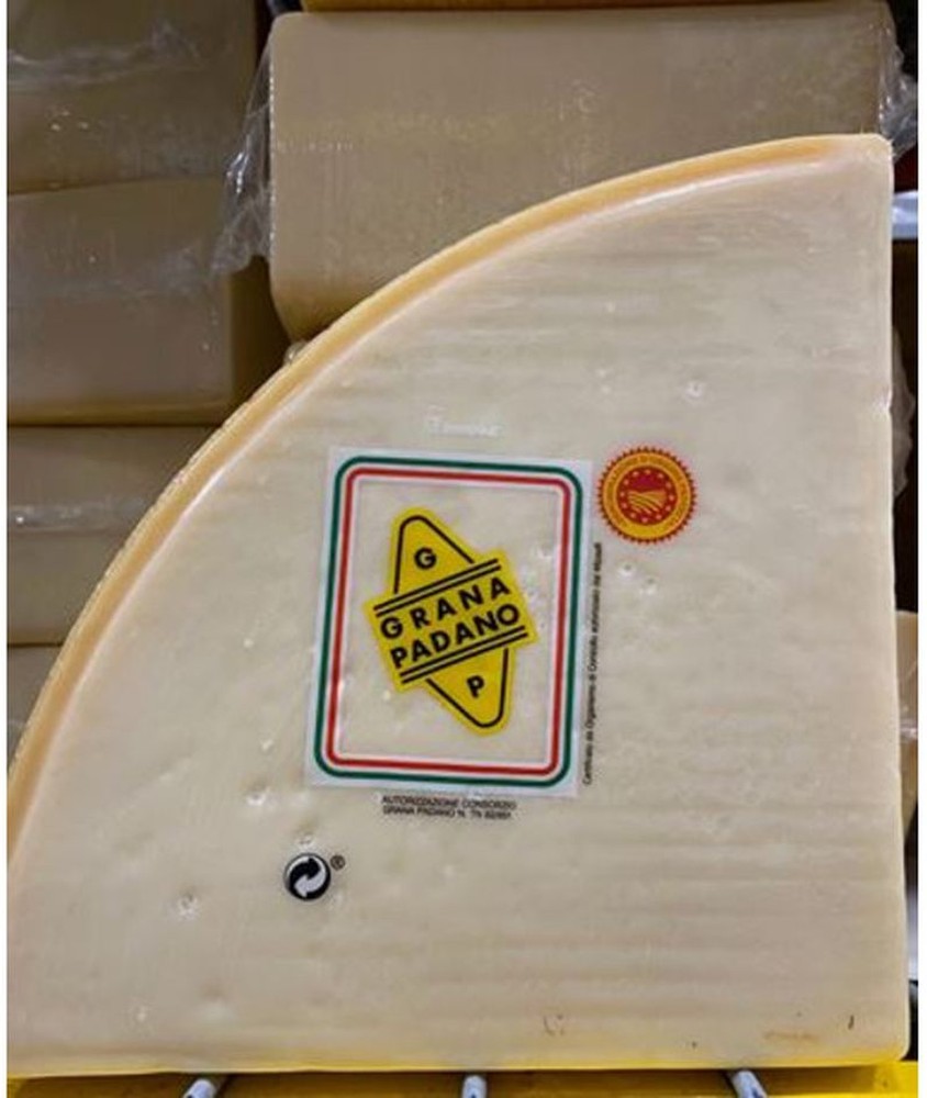 Imported DOP Grana Padano Cheese - 1/8 wheel