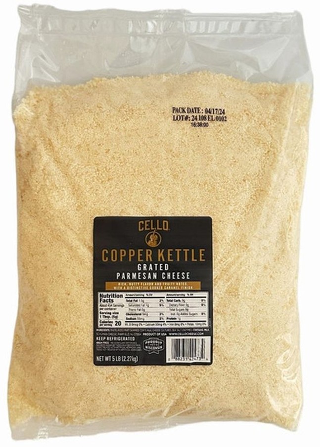 Copper Kettle Grated Parmesan Cheese - 5 lbs