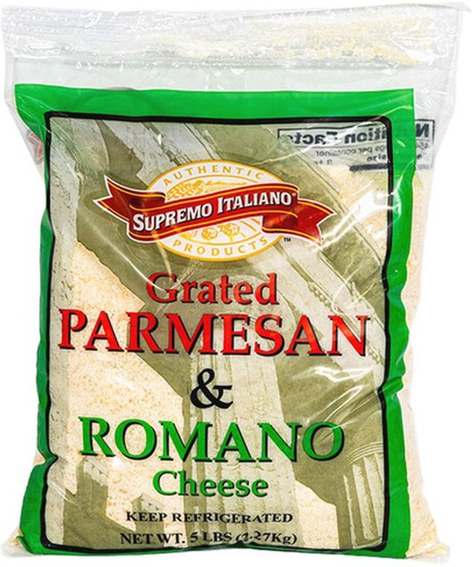 Grated Parmesan/Romano Cheese Blend - 5 lbs