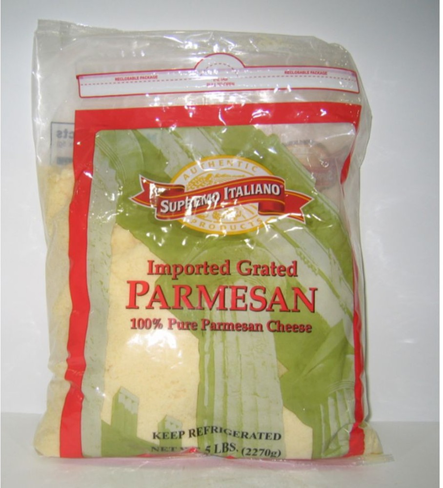 Grated Pure Parmesan Cheese - 5 lbs