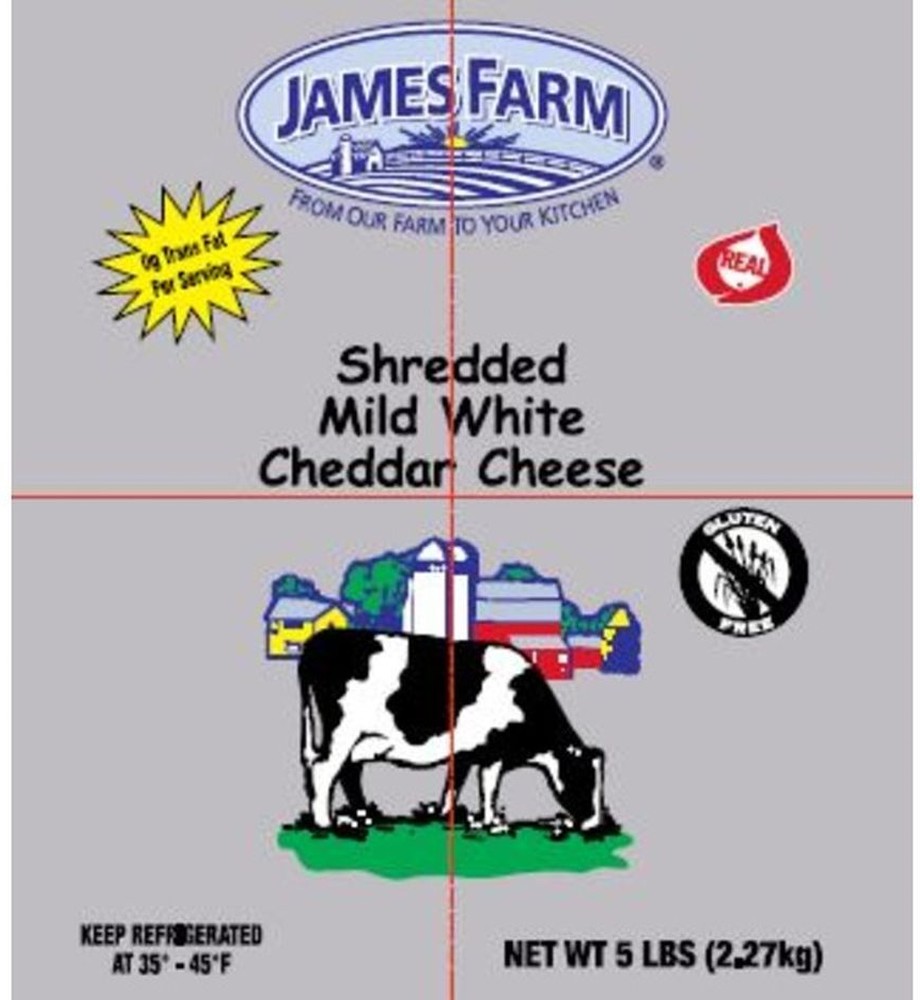 Shredded White Cheddar - 5 lb