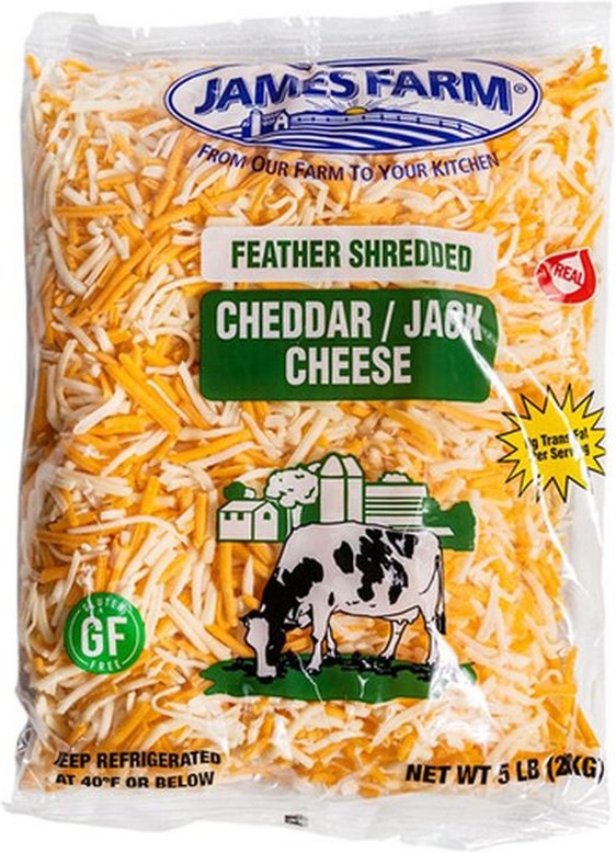 Shredded Cheddar Jack Cheese - 5 lbs