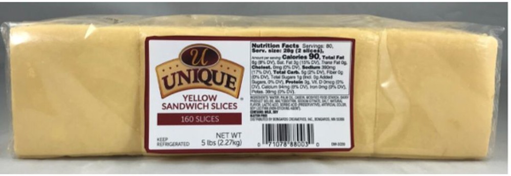 Yellow Sandwich Slices - 5 lbs