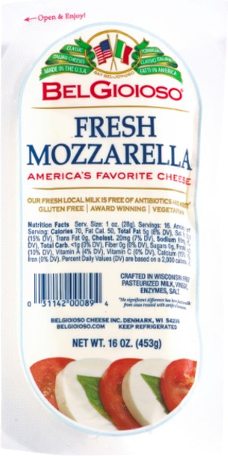Fresh Mozzarella Log - 1 lb