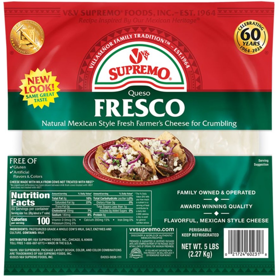 Queso Fresco Wheel - 5 lbs