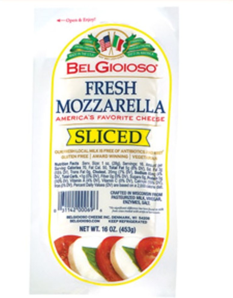 Mozzarella Thin Sliced - 8/1 Lb