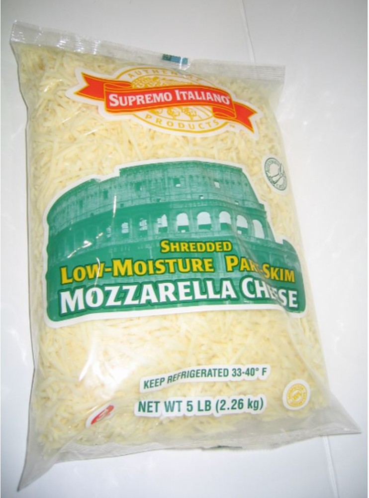 Part Skim Shredded Mozzarella Cheese - 5 lb Bag