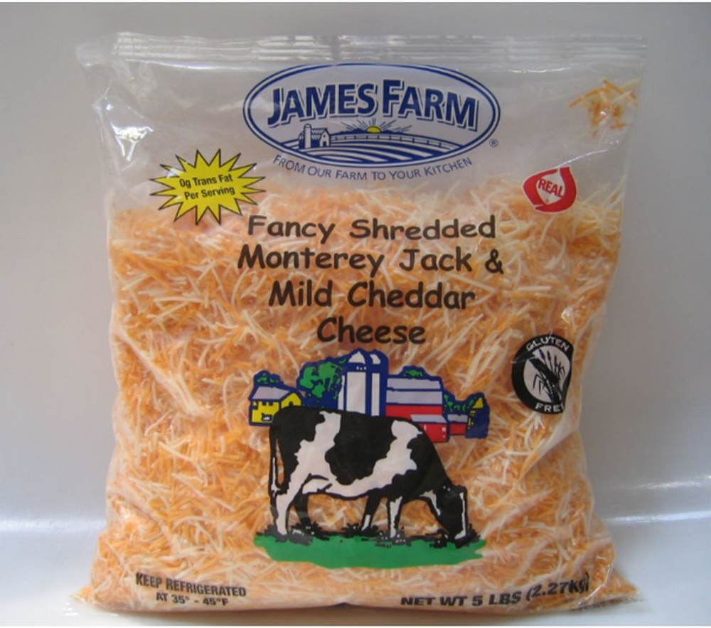 Fancy Shredded Cheddar & Monterey Jack Cheese - 5 lb Bags