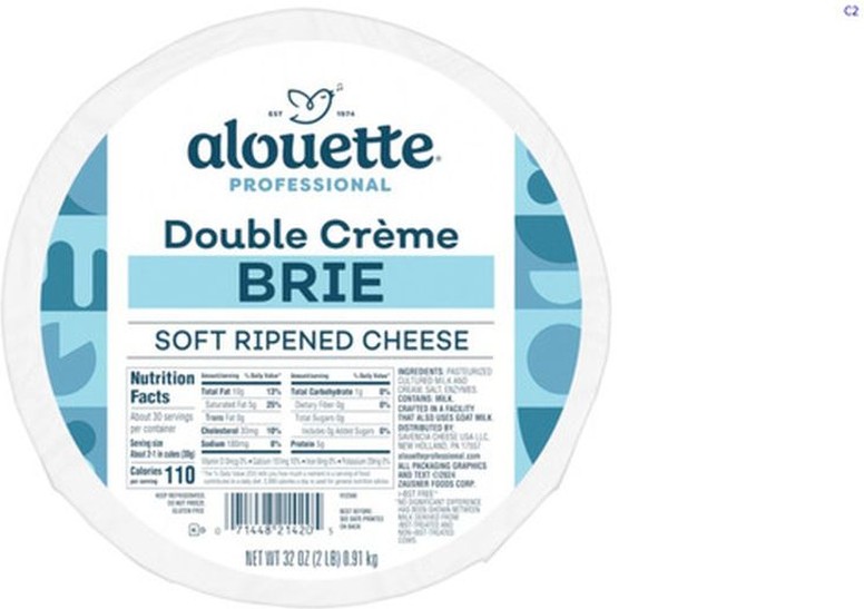 Double Creme Brie Soft Ripened Cheese - 2 lbs