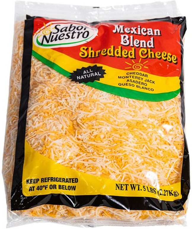 Mexican Style Shredded Cheese Blend - 5 lbs