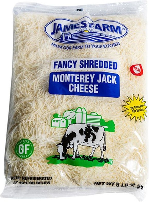 Fancy Shredded Monterey Jack Cheese - 5 lbs
