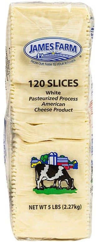White American Cheese - 5 lbs/120 Slices