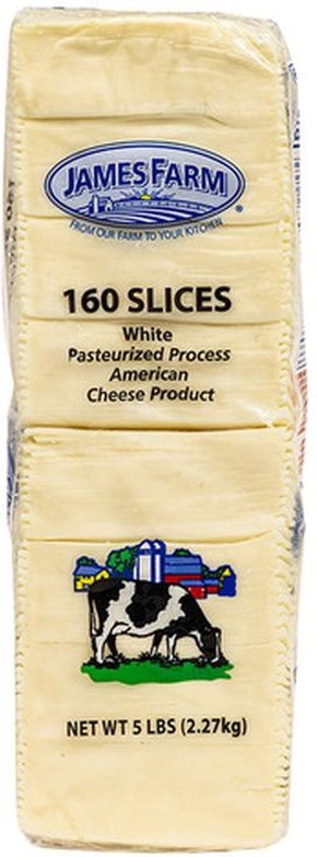 White American Cheese - 5 lbs/160 Slices
