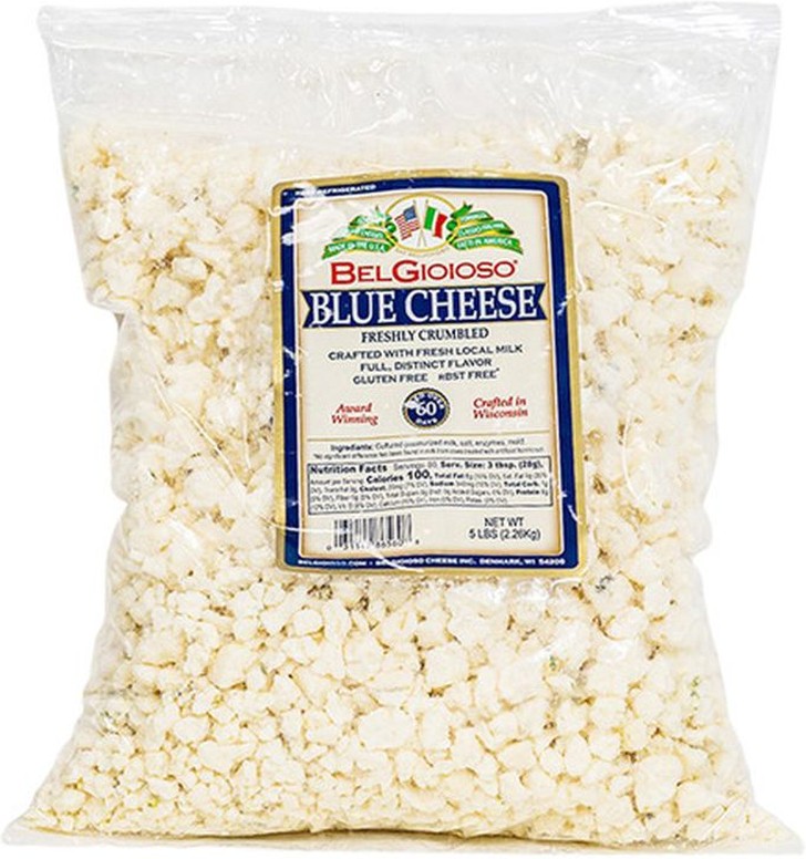 Belgioso - Crumbled Blue Cheese - 5 lbs