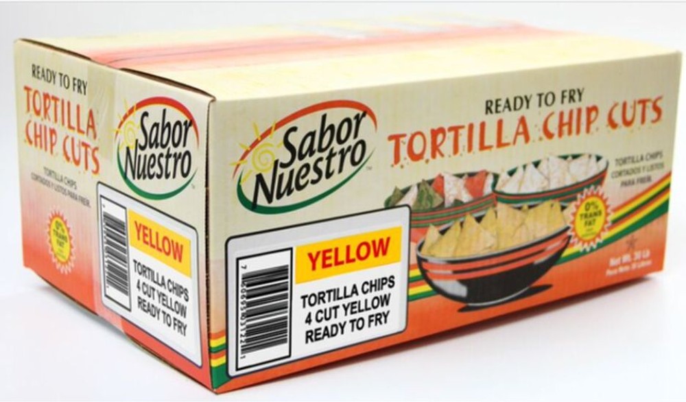 Raw Yellow Corn Tortilla Chips - 30 lbs