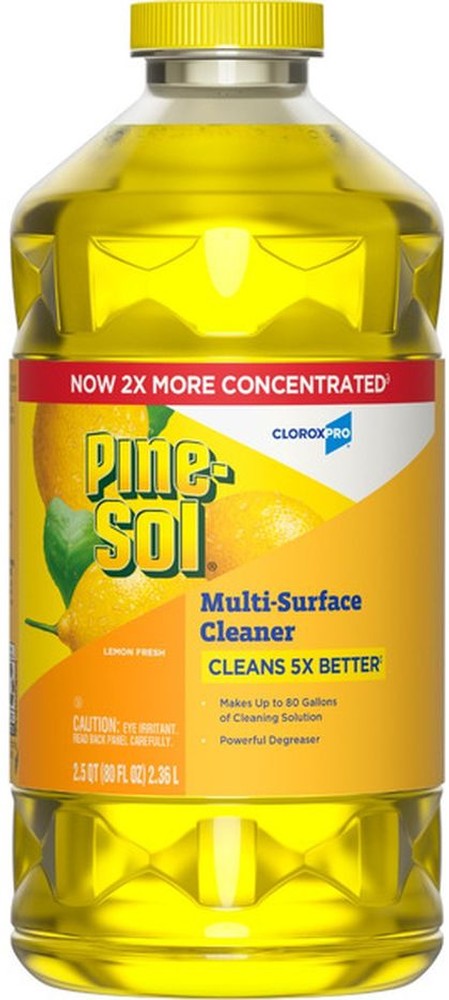 Multi-Surface Cleaner, CloroxPro, 2x Concentrated Formula, Lemon Fresh, 80 Fl Oz