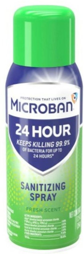 24-Hr Disinfectant Sanitizing Spray, Fresh Scent, 12.5 oz