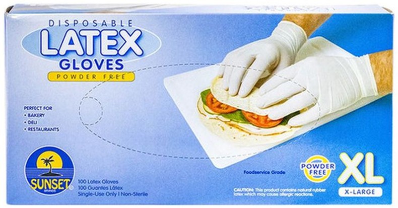 Smooth Touch Latex Gloves without Powder, Size Extra Large - 100 ct