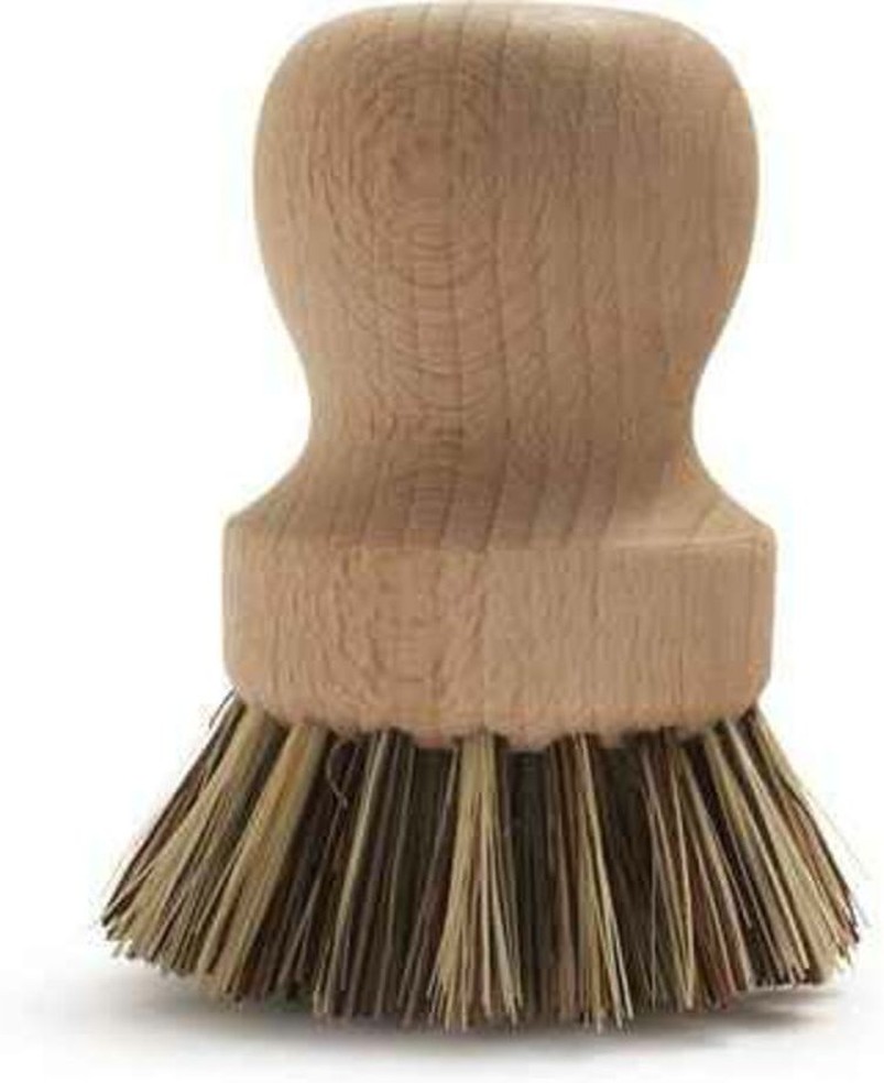 8.5" Wood Block Pot Brush with Palmyra Bristles