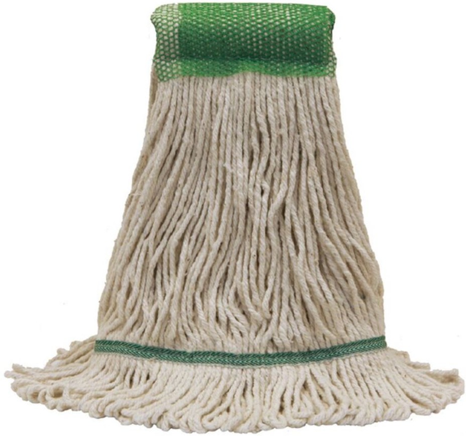 #40 Cotton Loop-End Mop, Extra Heavy, White