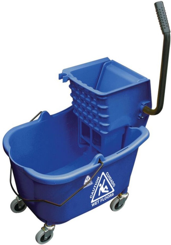 MaxiRough Mop Bucket & Wringer, Blue