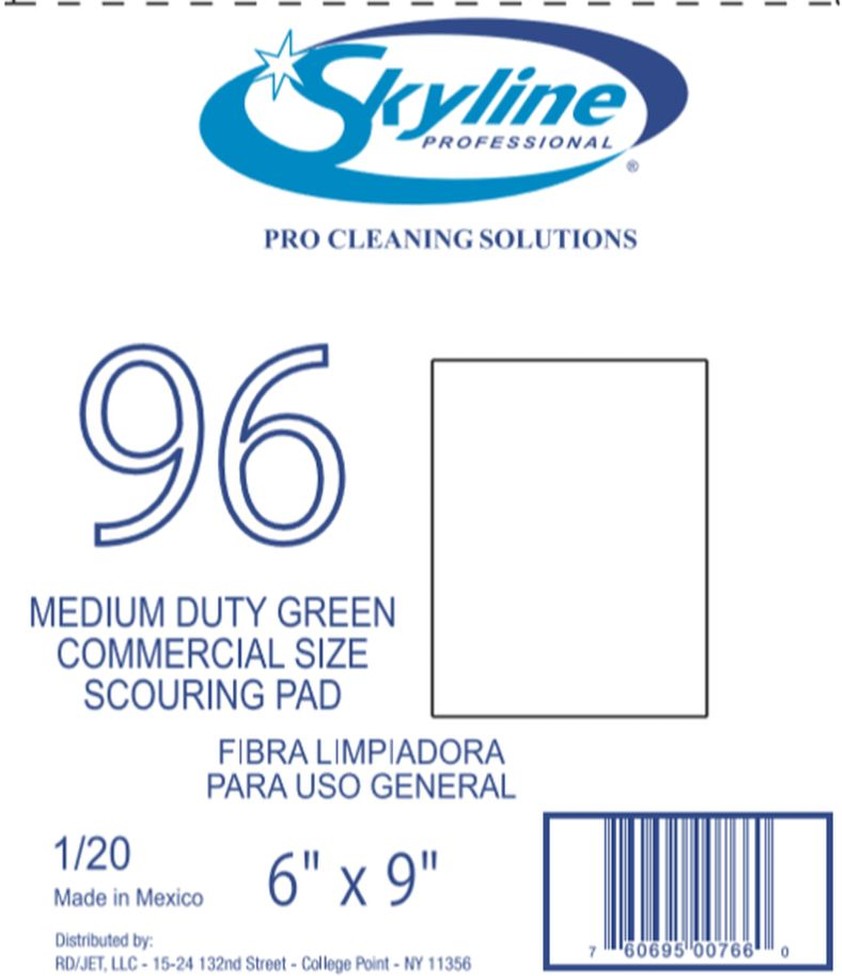 Medium Duty Scouring Pads, 6x9 - 20 ct