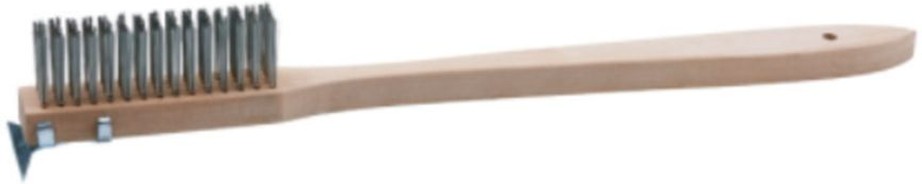 20? Scratch Brush w/ Wire Bristles and Scraper