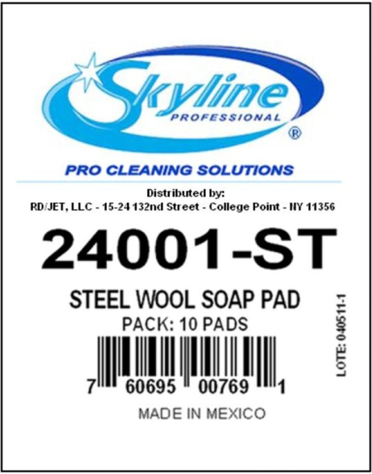 Hotel Size Steel Wool Soap Pads - 10 ct