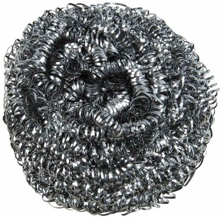 Extra Large Stainless Steel Scrubbers - 12 Ct