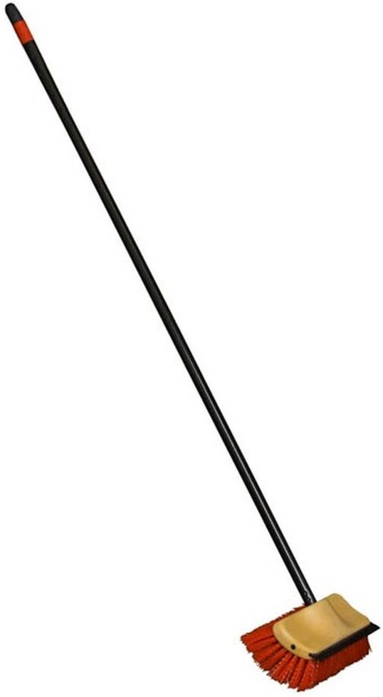 Bi-Level Floor Scrub w/Squeegee & Handle