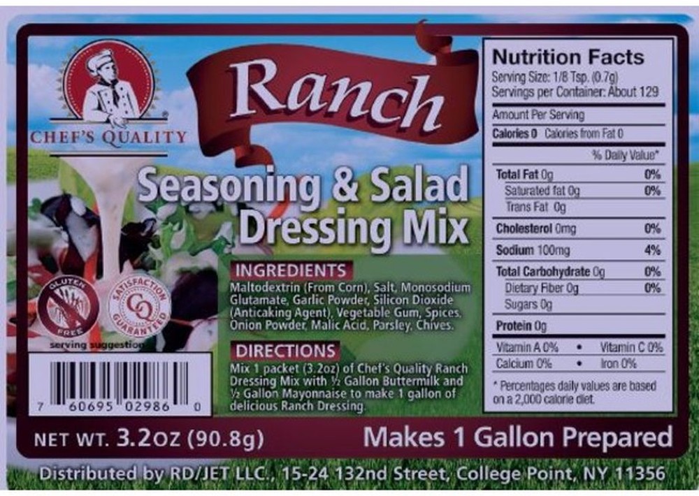 Ranch Dressing Mix - 3.2 oz packets