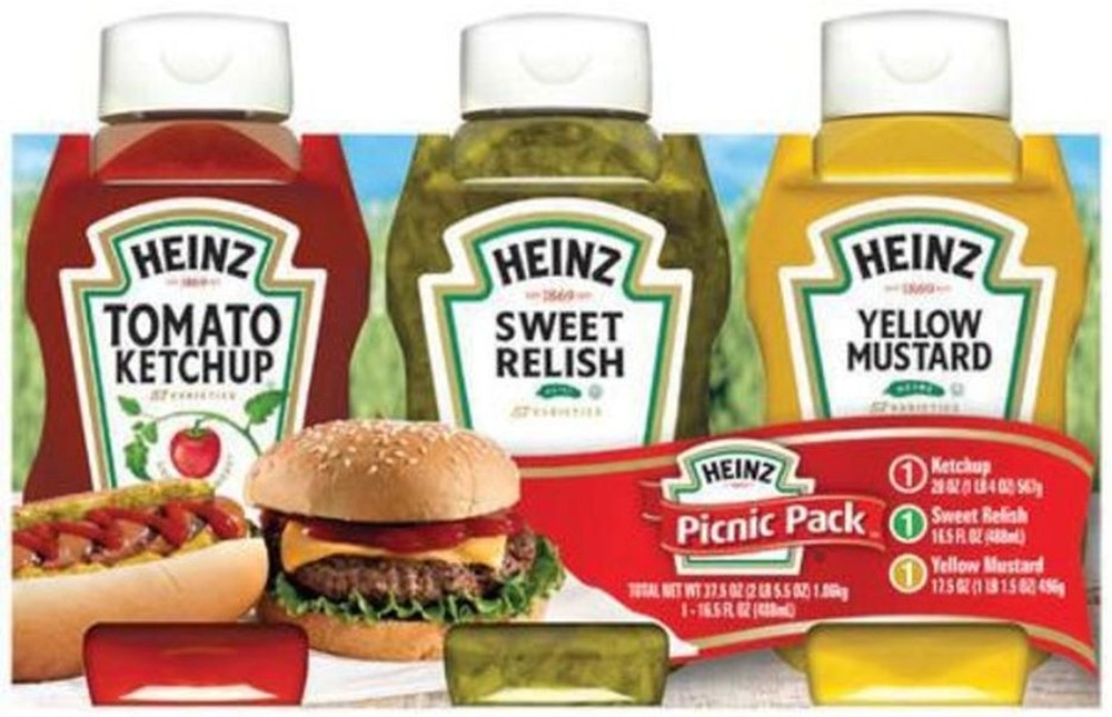Picnic Pack (Ketchup, Sweet Relish & Mustard) - 3pk