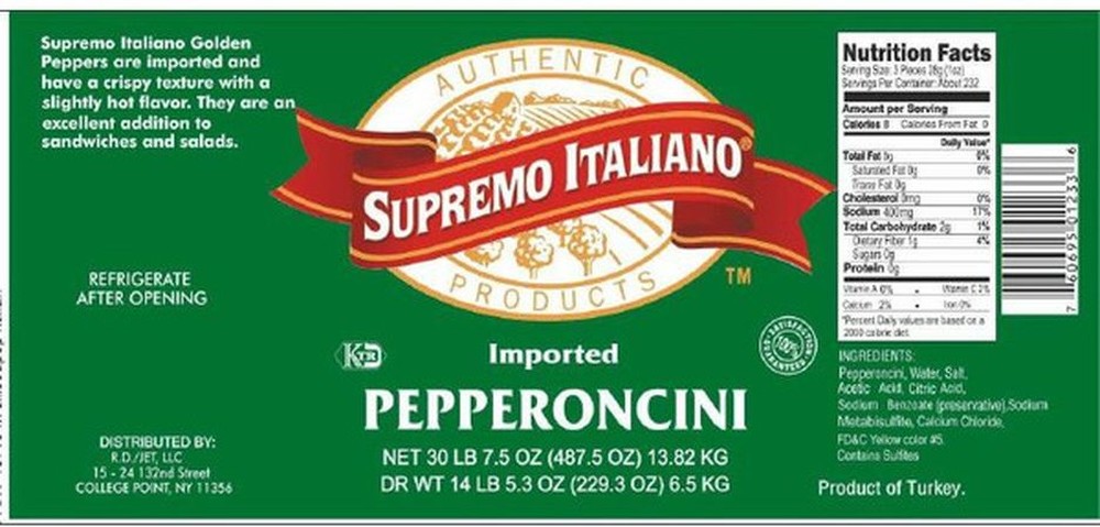 Whole Pepperoncini - 5 gallon pail