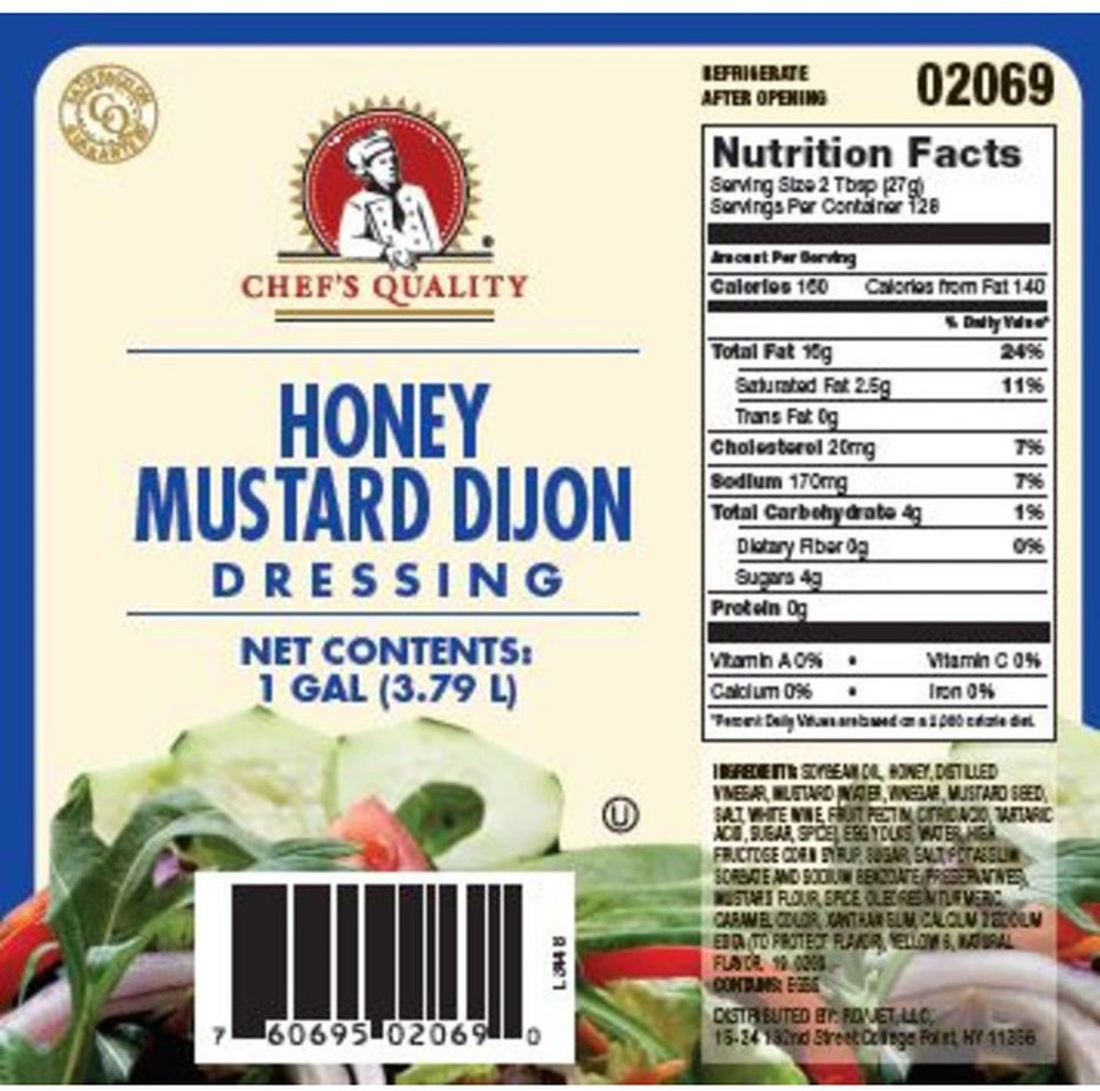 Dijon Honey Mustard Dressing - gallon
