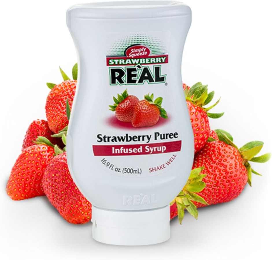 Strawberry Puree Infused Syrup, 6 Pack, 16.9 oz