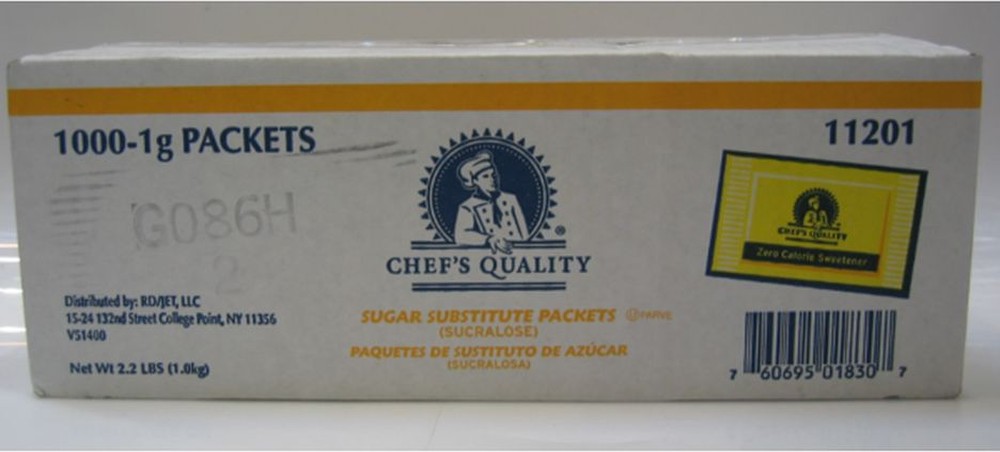 Sugar Substitute, Yellow Packets - 1000 ct