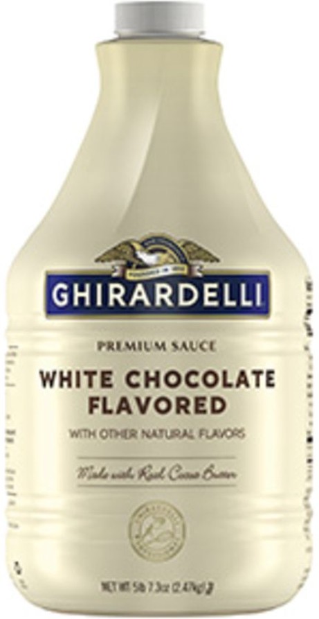 Ghiradelli - White Chocolate Flavor Sauce Pump Bottle- 89.4oz/6 pack