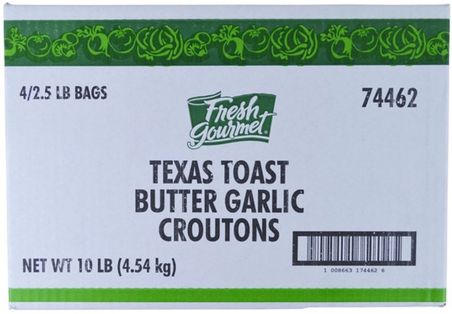 Butter Garlic Croutons - 4/2.5 lbs