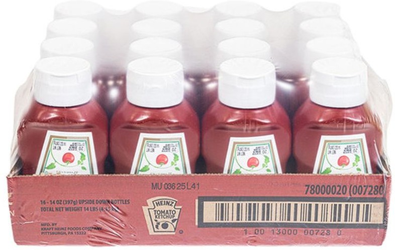 Tomato Ketchup, Upside Down Bottle - 16/14 oz