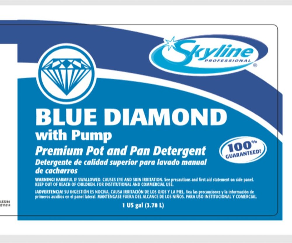 Blue Diamond Dish Detergent with Pump - gallon