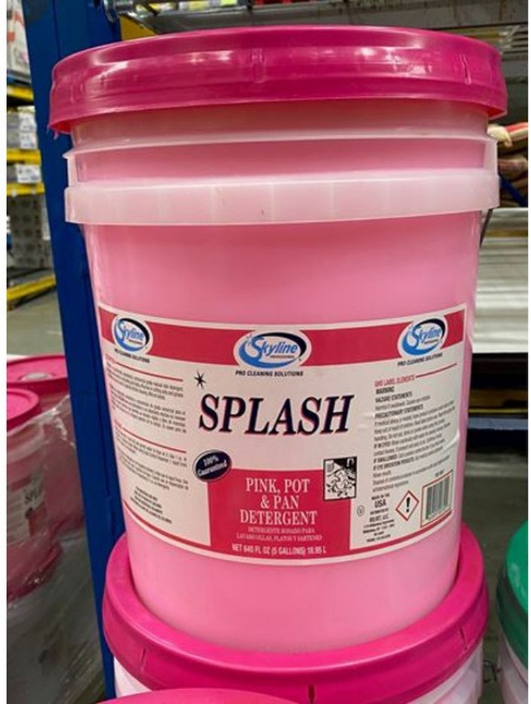 Splash Pot & Pan Pink Dish Washing Detergent - 5 gallons
