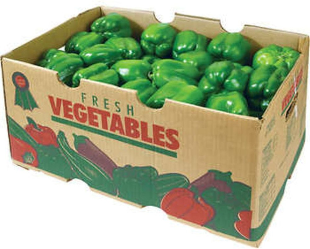 Bell Peppers, Green/Suntan - Bushel