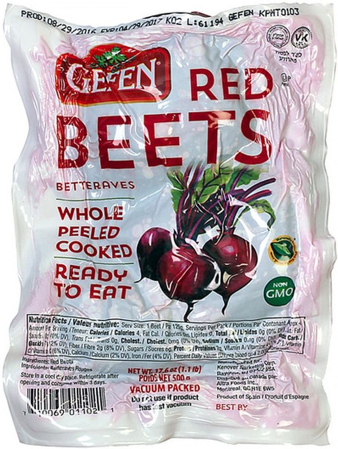 Ready to Eat Beets, vacuum packed - 1.1 lb bag