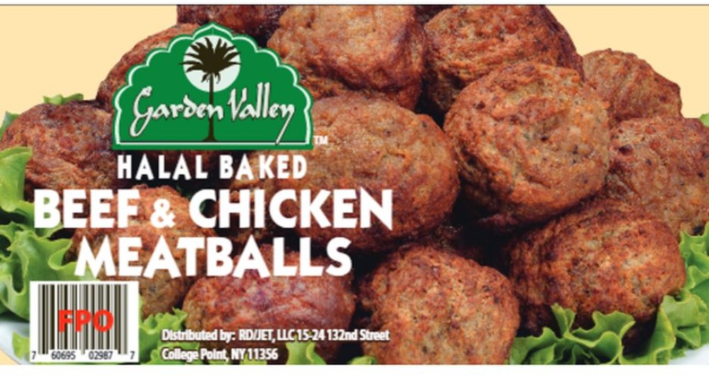 Frozen - Halal 1oz Meatballs, Fully Cooked - 10 lb Box
